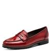 Slipper TAMARIS, Damen, Gr. 38, rot, Lacklederimitat, unifarben, Antik-Look, modisch, Schuhe, Blockabstz, Pumps, Businessschuh mit Touch It-Ausstattung