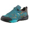 Trekkingschuh WALDLÄUFER "H-Amiata", Damen, Gr. 4,5 (37,5), bunt (türkis, goldfarben), Gummi, Nubukleder, Textil, sportlich, Schuhe, Freizeitschuh, Halbschuh, Schnürschuh mit TEX-Membran, H-Weite