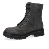 Schnürboots DOCKERS BY GERLI, Damen, Gr. 40, schwarz (dunkelgrau, schwarz), Nubuklederimitat, modisch, Schuhe, Biker Boots mit Reißverschluss