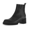 Stiefelette GABOR, Damen, Gr. 37, schwarz, Kalbsleder, unifarben, klassisch, Schuhe, Blockabsatz, Ankleboots, Businessboots mit dezenten Ziernähten