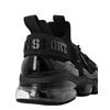 Sneaker PLEIN SPORT "Thunder", Gr. 43, Normalschaft, schwarz (0202, schwarz, schwarz), Schuhe
