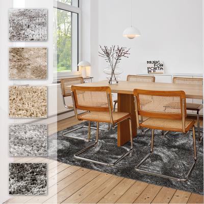 Hochflor-Teppich ASTRA "Paulie 250", grau, B:80cm H:25mm L:150cm, Polypropylen, Teppiche, weicher Langflor, Shaggy, Wohnzimmer, Schlafzimmer Image