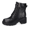 Schnürstiefelette DOCKERS BY GERLI, Damen, Gr. 37, schwarz, Lederimitat, Schuhe, Biker Boots mit Reißverschluss