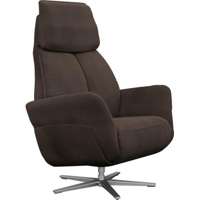 Relaxsessel ALINA "Thimo", braun (dunkelbraun xbo 4), B:84cm H:117cm T:90cm, Struktur fein XBO (100% Polyester), Sessel, in Größe L, Liegefläche 185cm, verstellbar, optional mit Aufstehhilfe Image