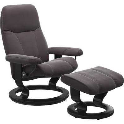 Relaxsessel STRESSLESS "Consul", rot (bordeaux paloma), B:85cm H:100cm T:77cm, Sessel, mit Classic Base, Größe L, Gestell Schwarz Image