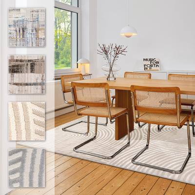 Teppich ASTRA "Jules 253", beige (creme), B:160cm H:8mm L:230cm, Kunstfaser, Teppiche, Hoch Tief Struktur, Kurzflor, Wohnzimmer, Schlafzimmer Image