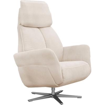 Relaxsessel ALINA "Thimo", weiß (weiß xbo 1), B:84cm H:117cm T:90cm, Struktur fein XBO (100% Polyester), Sessel, in Größe L, Liegefläche 185cm, verstellbar, optional mit Aufstehhilfe Image