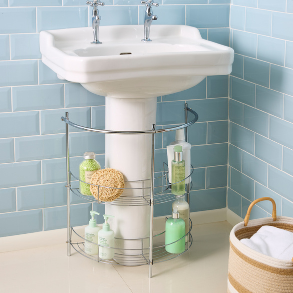 Waschbeckenregal 2-stöckig