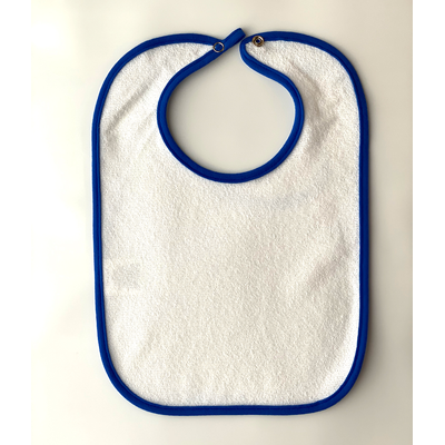 Kiddy Kats 1002KK Infant Snapback Bib Cap in White/Royal size ONE | Cotton
