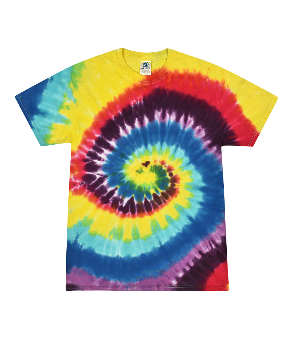 Tie-Dye CD100Y Youth Tie Dye Top in Carnival size Large | Cotton