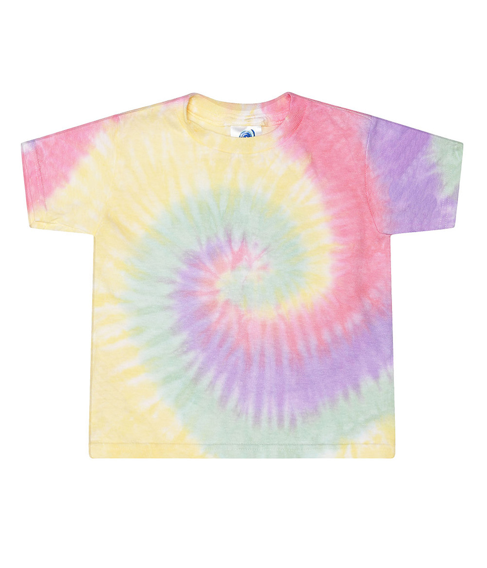 Tie-Dye CD1160 Toddler Top in Zen Rainbow size 2T | Cotton 1160, T1160