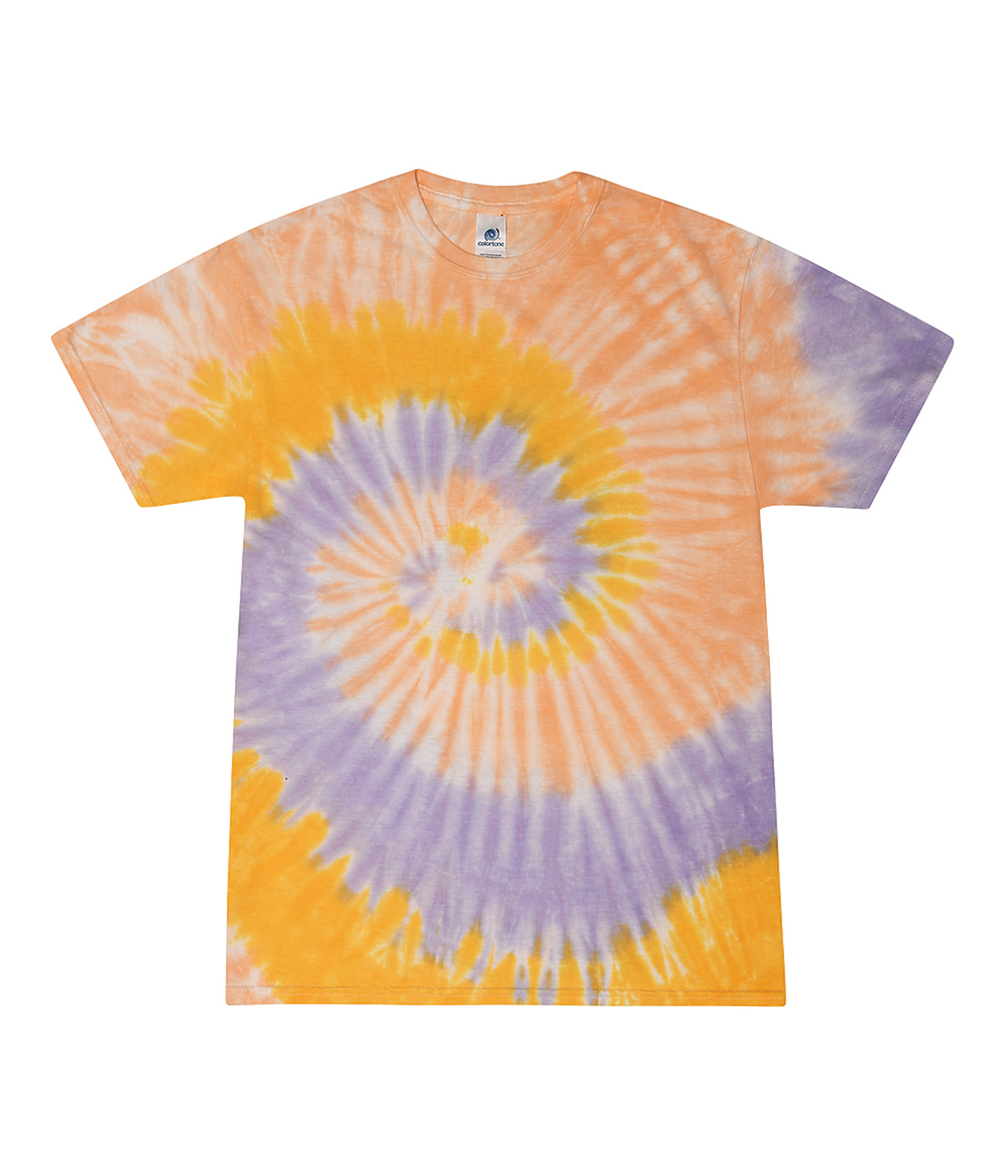 Tie-Dye CD100Y Youth Tie Dye Top in Sunflower size XS | Cotton