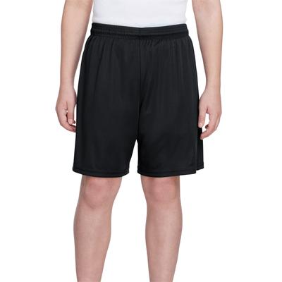 A4 NB5244 Athletic Youth Cooling Performance Polyester Short in Black size 2XS A4NB5244