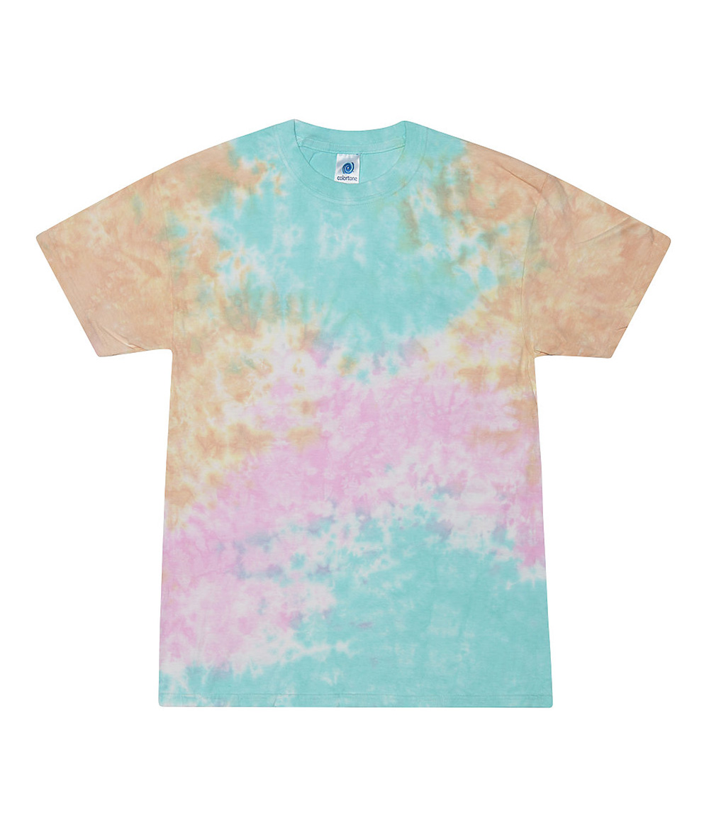 Tie-Dye CD100Y Youth Tie Dye Top in Snow Cone size XS | Cotton