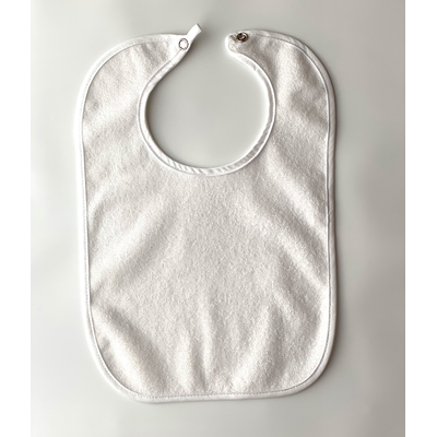Kiddy Kats 1002KK Infant Snapback Bib Cap in White/White size ONE | Cotton