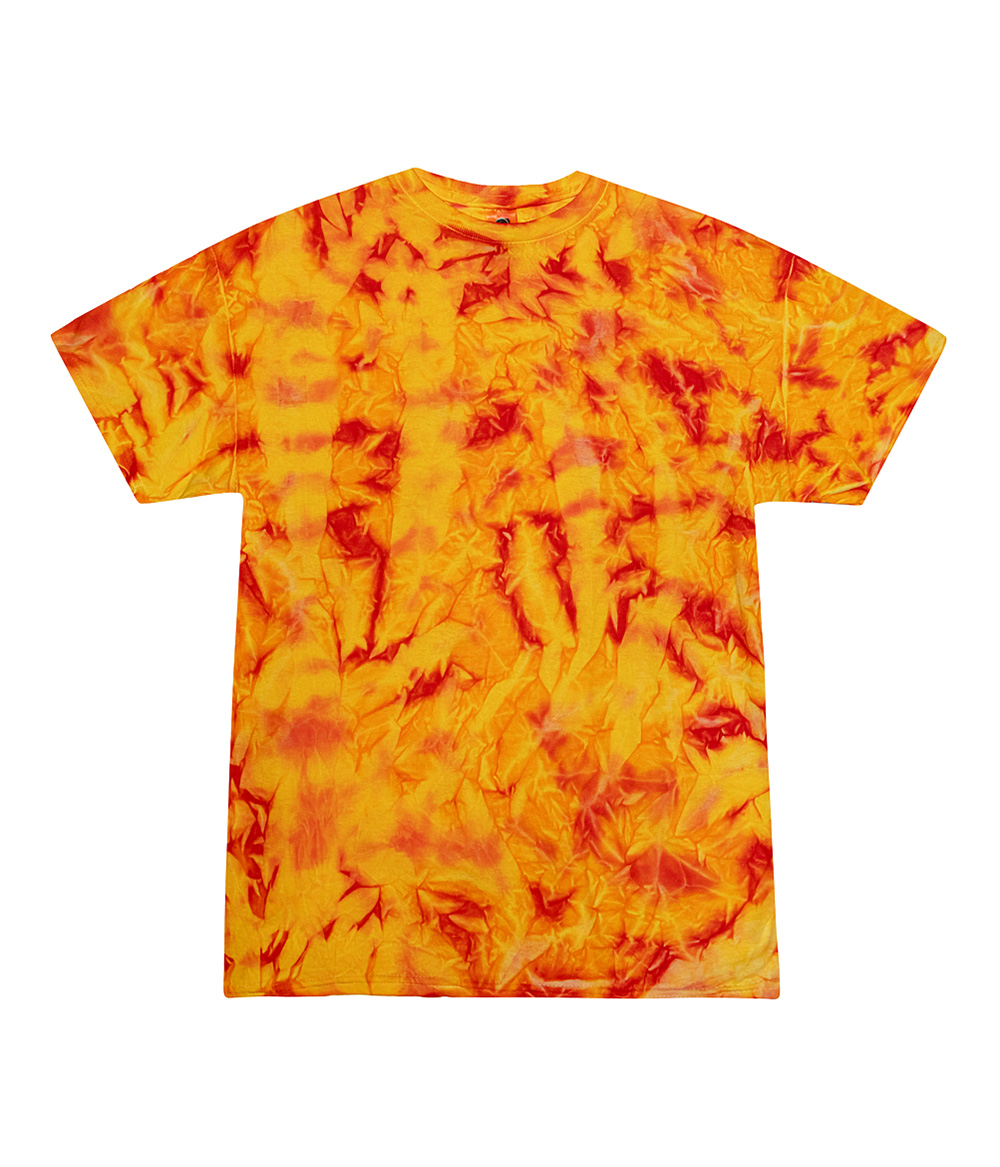 Tie-Dye CD100Y Youth Tie Dye Top in Fire size Medium | Cotton