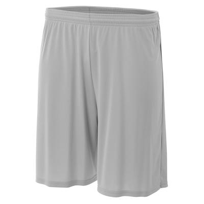 A4 NB5244 Athletic Youth Cooling Performance Polyester Short in Silver size 2XS A4NB5244