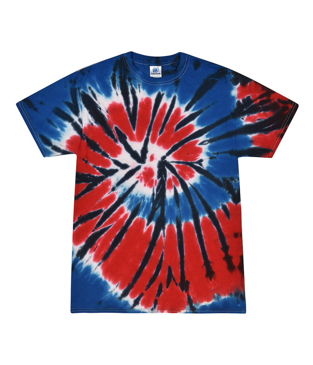 Tie-Dye CD100Y Youth Tie Dye Top in Independence size Large | Cotton