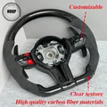 Adatto per BMW F30 F31 F34 X1 X2 X3 F25 F32 F33 F36 Rosso M1M2 Pulsante Volante in fibra di carbonio Parti automobilistiche