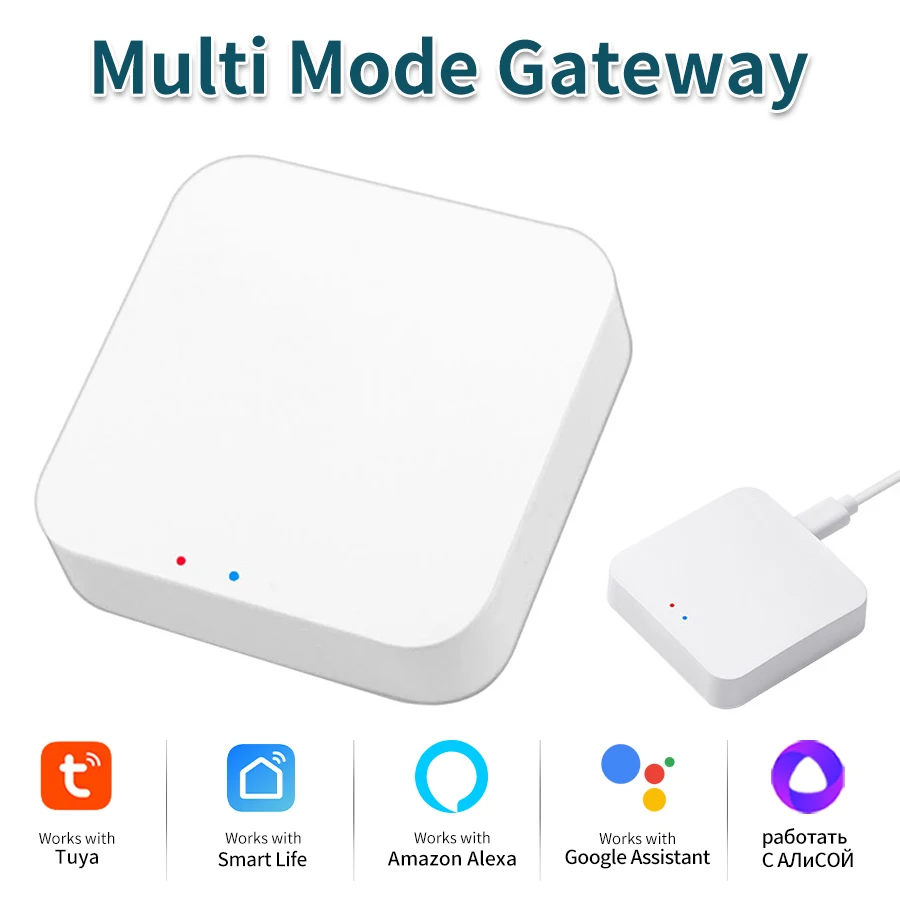 Tuya Smart Life Multi-modus Gateway Smart Home Automation Hub ZigBee BLE Mesh WiFi Brücke Alexa Google Assistent Sprachsteuerung Image