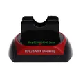 Docking station per disco rigido in alluminio, lettore caddy dock per HDD esterno da USB 2.0 a SATA IDE Dual Bay per SATA da 2,5 e 3,5 pollici