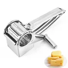 Grattugia rotativa per formaggio portatile in acciaio inossidabile Utensile da cucina Aglio Carota Taglierina Affettatrice Trituratore Smerigliatrice Affettatrice per formaggio