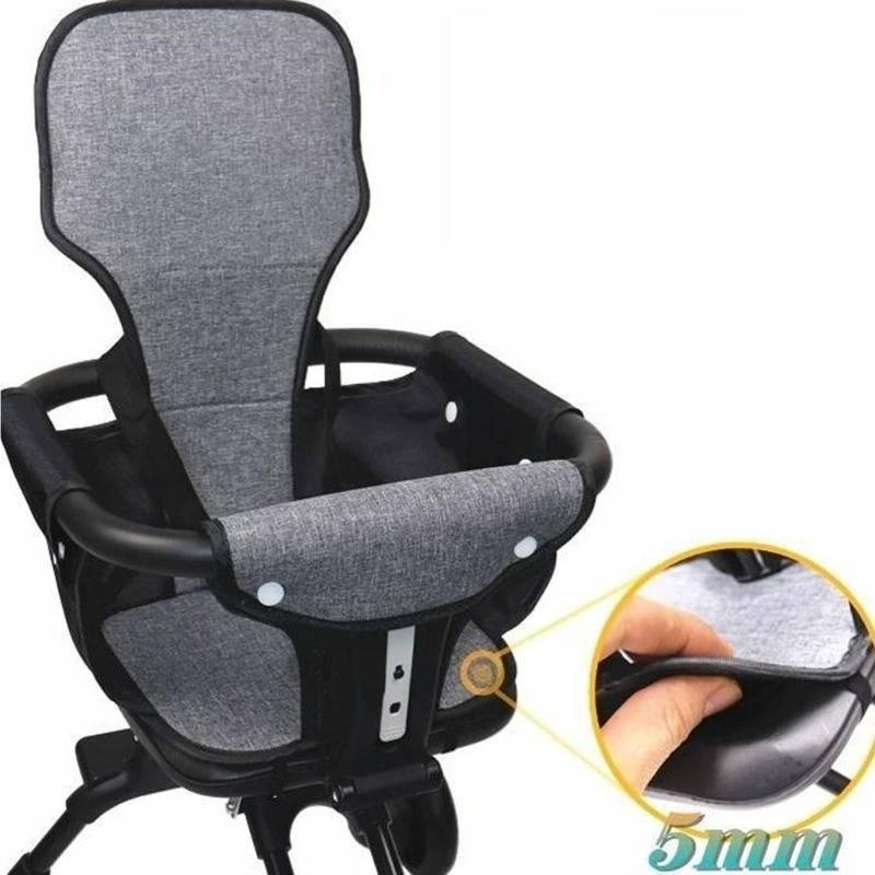 Kinderwagen-Kissenpolster, 5 mm dick, Design, weiche und atmungsaktive Kinderwagen-Einlage für Kleinkinder, Kinderwagen, bequem und sicher Image