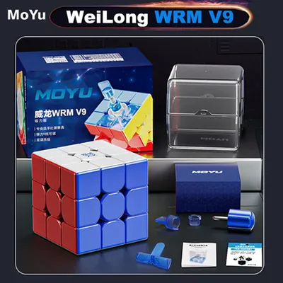 Moyu weilong wrm v9 magnetischer magischer würfel maglev 3x3 profession elle 3 × 3 geschwindigkeit puzzle kinder spielzeug geschenk 3x3x3 speed cube cubo magico zauberwürfel Image