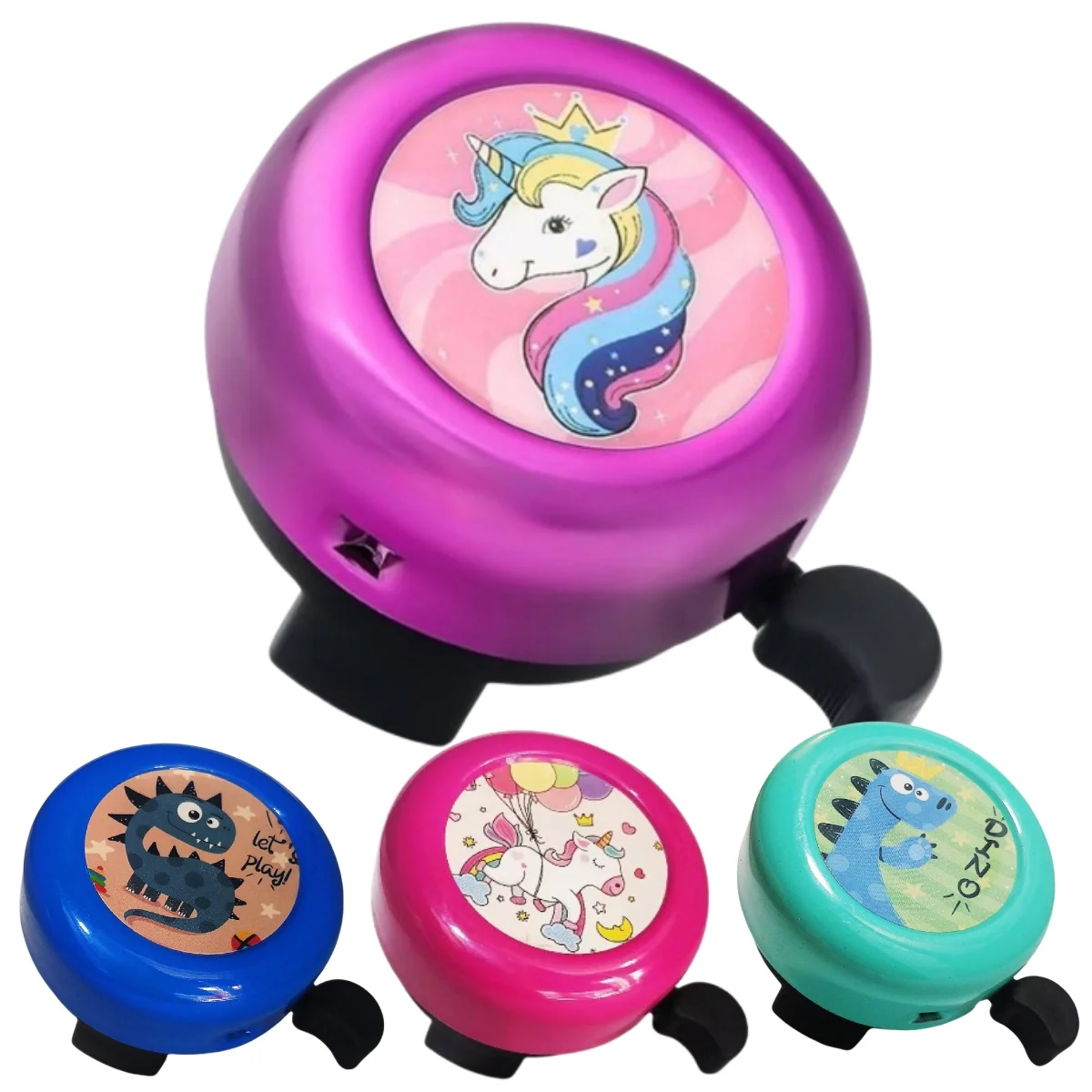 1PC Kinder Cartoon Einhorn Fahrrad Glocke Lauter Warnung Alarm Klaren Klang Kind Fahrrad Ring Glocke Sicherheit Radfahren Lenker Zubehör Image
