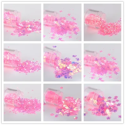 10g/Bag Pink Crystal Mix Sequin Moon Dot Shell Swan Nail Sequins DIY Wedding Craft Decoration Paillettes Lentejuelas Accessories
