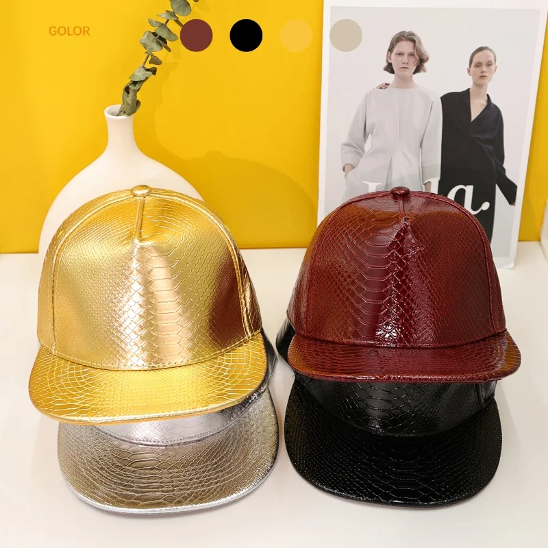 Damenmode Snap-Back-Baseball kappe 100% Polyester lässig Hip-Hop-Hut verstellbare Baseball kappe mit flacher Krempe für Sonnenhut im Freien Image