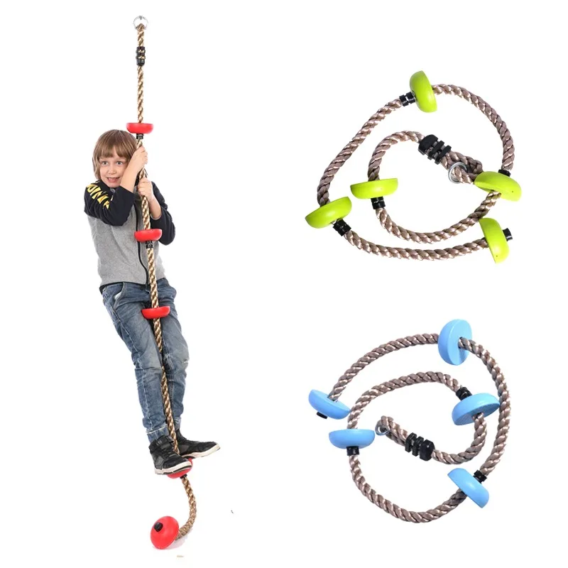 Kinder Klettern Seile Kinder Schaukel Disc Klettern Kunststoff Seil Kinder Spielplatz Ausrüstung Outdoor Indoor Schaukel Spaß Fitness Spielzeug Image