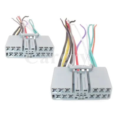1 Set 17P AC Assembly Car Stereo Male Plug Cars Wiring Harness ISO Adaptor Radio Connector for Honda CRV CD Auto Accessories