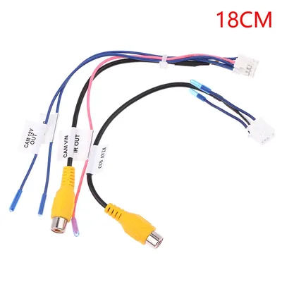 1PC RCA Reversing Rear View Cable Adaptor For Car Stereo Radio DVD Radio Monitor Cable Connector 10Pin Rear View Backup Camera