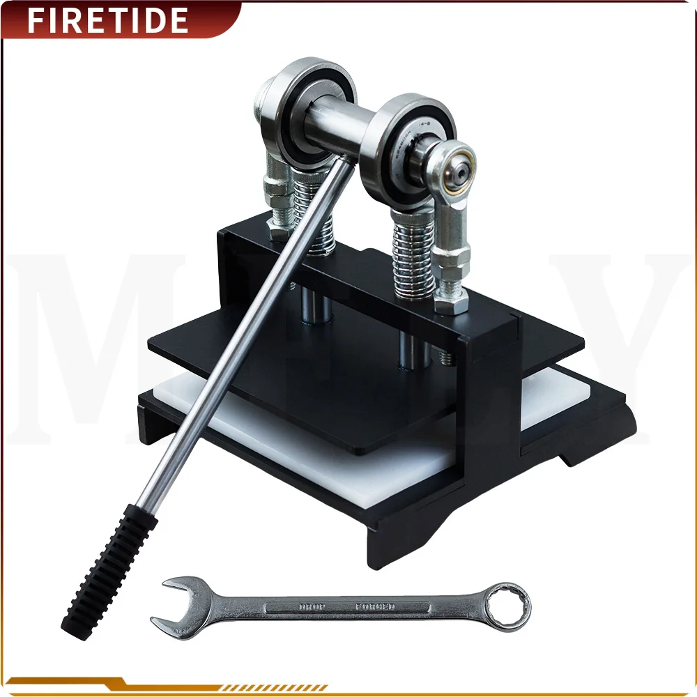 Tischtennisschläger, Gummischneidemaschine, Doppelrollenlager, manuelle Presse, Ping-Pang-Schläger, Gummikantenschneider, Plakgerät Image