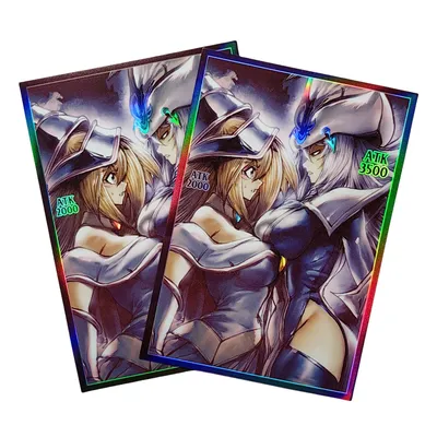 63X90Mm 50 Teile/satz Diy Yu-Gi-Oh! Dark Magician Girl Kartenhülle Ygo Color Flash Card Schutzhülle Anime Karte Geschenk Spielzeug Image