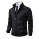 Per uomo Felpa Maglione elegante Cardigan Maglione con Zip Maglione a maglia A Coste Maglia Top Regolari Lavorato a maglia A coste Semplice Collo alla coreana Moda Scialli Affari Casuale Abbigliamento