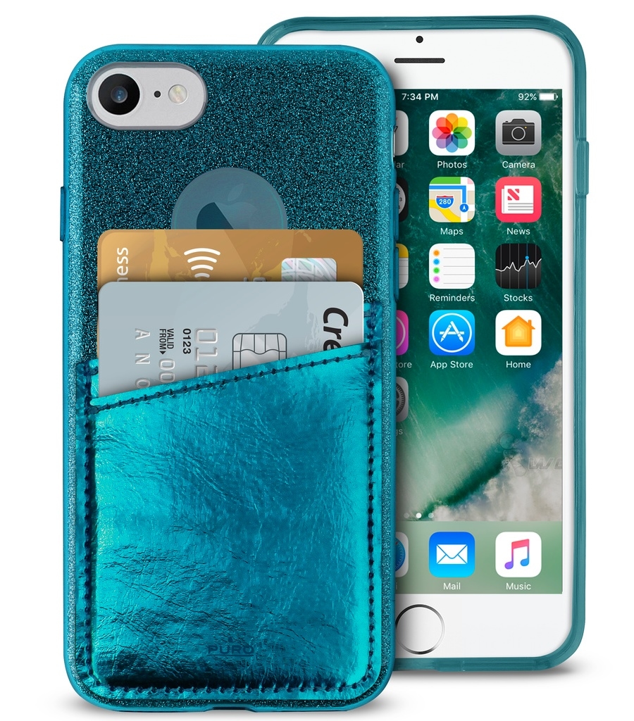 Puro Shine Pocket Cover Green für Apple iPhone 7/8/SE 2020 Image