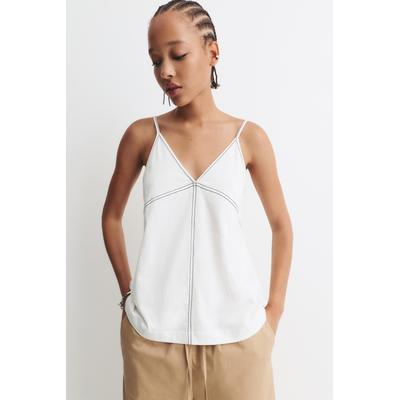 Strappy Top With Topstitching