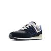 Sneaker NEW BALANCE "574", Gr. 37, bunt (schwarz, blau a), Leder, sportlich, Schuhe