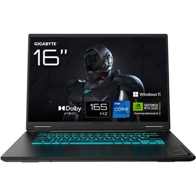 GIGABYTE Gaming-Notebook "GAMING A16 CTHI3DE894SH", schwarz (schwarz steel), 16 GB RAM 1000 GB SSD, Core i7, Windows 11, Notebooks