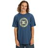 T-Shirt DC SHOES "DC Corpo", Herren, Gr. M, blau (schwarz denim), 75% Baumwolle, 25% Baumwolle, Kurzarm, Shirts