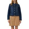 Jeansblazer S.OLIVER, Damen, Gr. 42, blau, Denim/Jeans, Obermaterial: 86% Baumwolle, 13% Polyester, 1% Elasthan, unifarben, casual, slim fit taillenbedeckt, Langarm, Blazer, mit Taschen