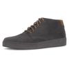 Sneaker PIUS GABOR, Herren, Gr. 14 (49), grau, Veloursleder, sportlich, Schuhe, Schnürboots, High Top-Sneaker in bequemer Schuhweite G (= weit)