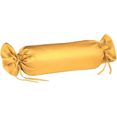 Nackenrollenbezug FLEURESSE "Colours", gelb (sonne), B:15cm L:40cm, Mako-Satin, Obermaterial: 100% Baumwolle, Kissenbezüge, Mako Satin, glänzend, glatt, Premium Qualität Image