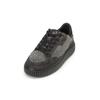 Sneaker MARC O'POLO "aus Veloursleder und Teddyfell", Damen, Gr. 41, schwarz (schwarz graphite), Obermaterial: 100% Leder (Rind), Schuhe