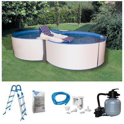 Achtformpool MY POOL BWT "JOY 5", weiß, B:360cm H:120cm L:625cm, Schwimmbecken, in verschiedenen Größen Image