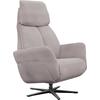 Relaxsessel ALINA "Thimo", grau (mittelgrau xbo 19), B:84cm H:114cm T:88cm, Struktur fein XBO (100% Polyester), Sessel, in Größe M, Liegefläche 180cm, verstellbar, optional mit Aufstehhilfe