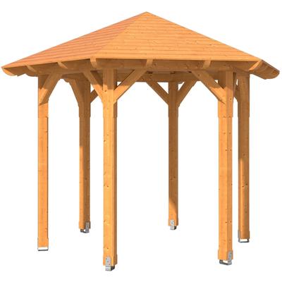 Holzpavillon SKANHOLZ "Colmar 1", beige (natur), H: 292cm, Pavillons, Douglasie, 273 x 236 cm Image