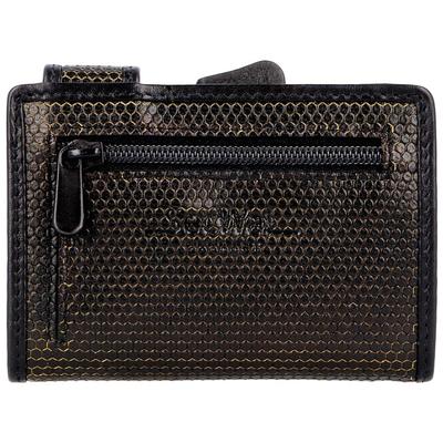 SecWal Kreditkartenetui RFID Leder 7 cm schwarz-gelb Braun Herren Image